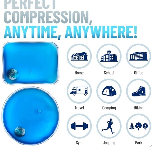 Set of 2 Repeat the Heat Reusable Instant Heat Gel Pocket Packs - Picture 5 of 6